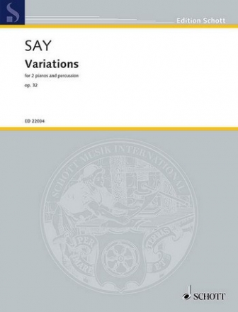 ED22034 Variations op.32 fr 2 Klaviere und Schlagzeug Partitur und Stimmen