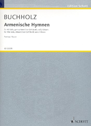 Armenische Hymnen fr Alt, gem Chor und 2 Oboen Partitur (dt)