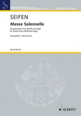 Messe solennelle fr gemischten Chor (SATB) und Orgel Chorpartitur