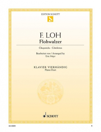 Flohwalzer fr Klavier zu 4 Hnden Spielpartitur