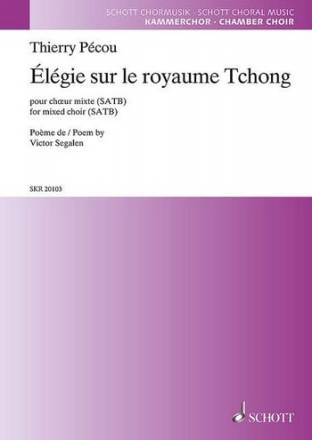 SKR20103 lgie sur le royaume Tchong fr gem Chor a cappella Partitur