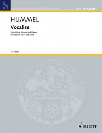 Vocalise fr mittlere Singstimme und Klavier