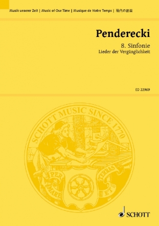 Sinfonie Nr.8 fr Soli, gem Chor und Orchester Studienpartitur