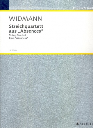 Streichquartett aus Absences fr Streichquartett Partitur und Stimmen