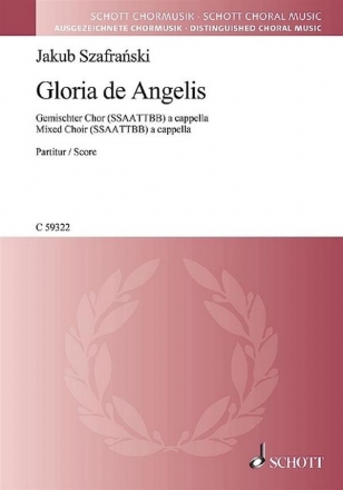 Gloria de Angelis fr gem Chor a cappella Partitur