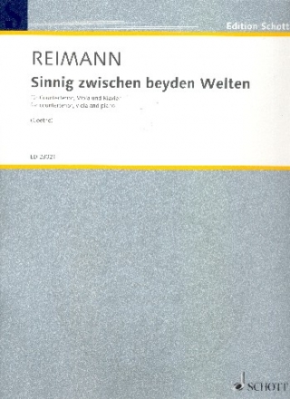 Sinnig zwischen beyden Welten fr Countertenor, Viola und Klavier Partitur