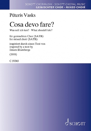 Cosa devo fare? fr gem Chor a cappella Partitur (it)