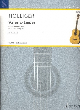 Valeria-Lieder fr Sopran und Gitarre Partitur (dt)
