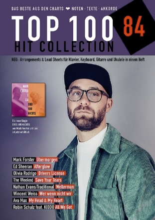 Top 100 Hit Collection Band 84 Gesang/Klavier/Keyboard/Gitarre/Ukulele Songbook