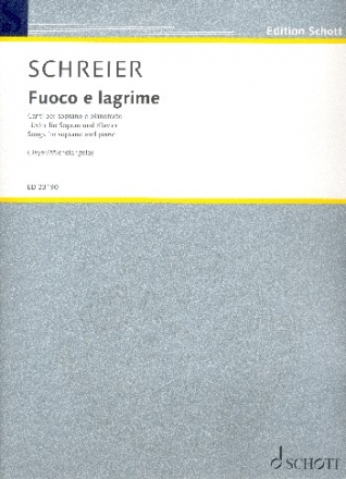 Fuoco e lagrime fr Sopran und Klavier Partitur (it/dt)