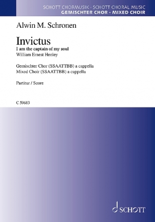 Invictus fr gem Chor a cappella Partitur
