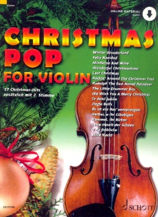 Christmas Pop for Violin (+Online Audio) fr 1-2 Violinen Spielpartitur