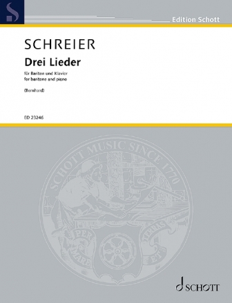 3 Lieder fr Bariton und Klavier