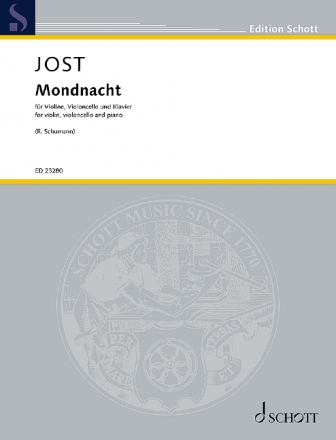 Mondnacht fr Violine, Violoncello und Klavier Partitur und Stimmen