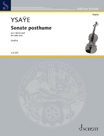 Sonate posthume op.27bis fr Violine Einzelausgabe