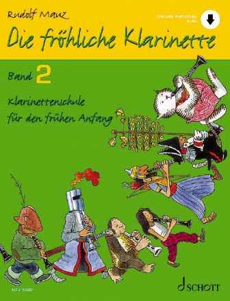 Die frhliche Klarinette Band 2 (+online material) fr Klarinette Lehrbuch