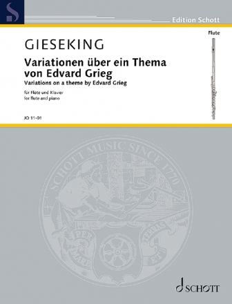 Variationen ber ein Thema von Edvard Grieg fr Flte und Klavier