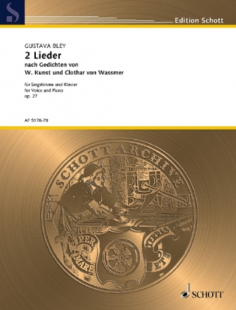 AF5178-79  Zwei Lieder op.27 fr Gesang und Klavier