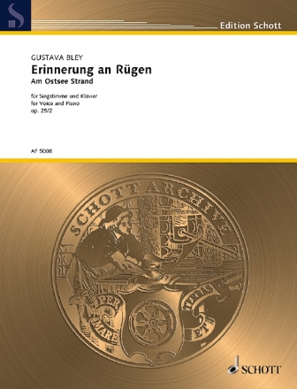 AF5008  Erinnerung an Rgen ('Am Ostsee-Strand', op.25.2) fr Gesang und Klavier