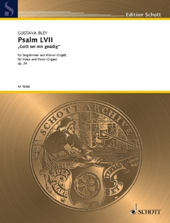 AF5006  Psalm LVII 'Gott sei mir gndig' F-Dur op.24 fr Gesang und Klavier