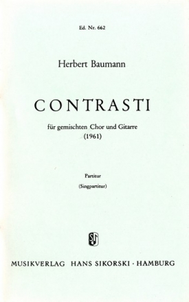 Contrasti Fr gemischten Chor und Gitarre Gemischter Chor, Gitarre