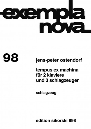 Tempus ex machina Fr 2 Klaviere und 3 Schlagzeuger Schlagzeug (3)