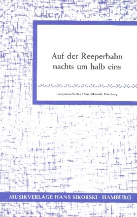 Auf der Reeperbahn nachts um halb eins: fr Combo Stimmen