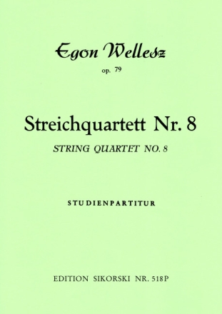 Streichquartett Nr.8 fr Streichquartett