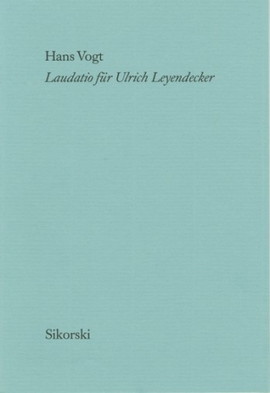 Laudatio fr Ulrich Leyendecker