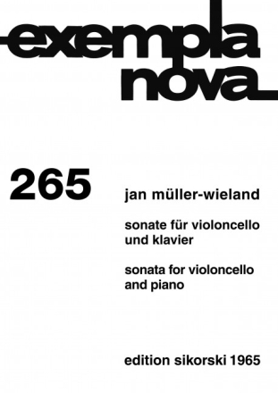 Sonate fr Violoncello und Klavier
