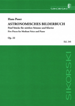 Astronomisches Bilderbuch 5 Stcke fr mittlere Stimme und Klavier Mittlere Stimme, Klavier