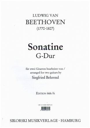 Sonatine fr 2 Gitarren Stimmen