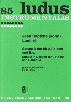 Sonate Fr 2 Violinen und Bc Stimmen
