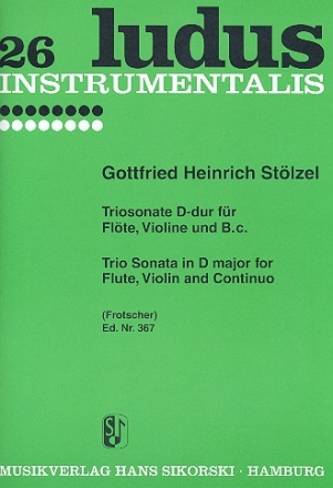 Sonate D-Dur fr Flte, Violine und Bc Stimmen