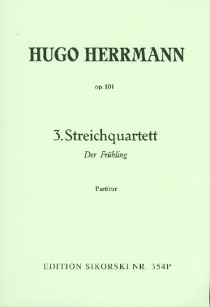 Streichquartett Nr.3 Studienpartitur