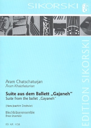 Suite aus dem Ballett Gajaneh fr Blechblser-Ensemble Partitur