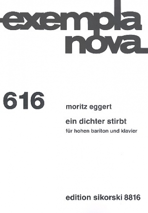 Ein Dichter stirbt fr hohen Bariton und Klavier Partitur