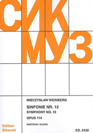 Sinfonie Nr.12 op.114 fr Orchester Studienpartitur