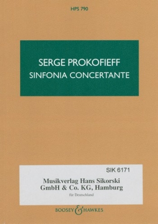 Sinfonia concertante op.125 fr Orchester Studienpartitur