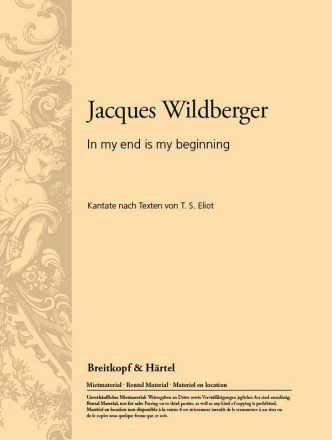 In My End Is My Beginning fr Sopran, Tenor und Kammerorchester Studienpartitur