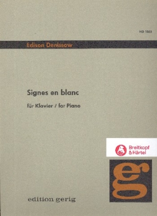 Signes En Blanc fr Klavier