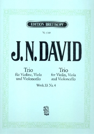 Trio Nr.4 WK33,4 fr Violine, Viola und Violoncello Stimmen