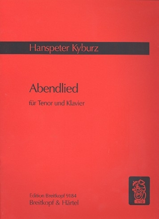 Abendlied fr Tenor und Klavier