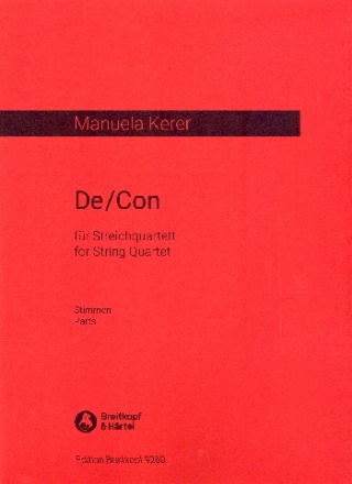 De/Con fr Streichquartett Stimmen