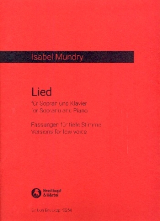 Lied fr Gesang (tief) und Klavier