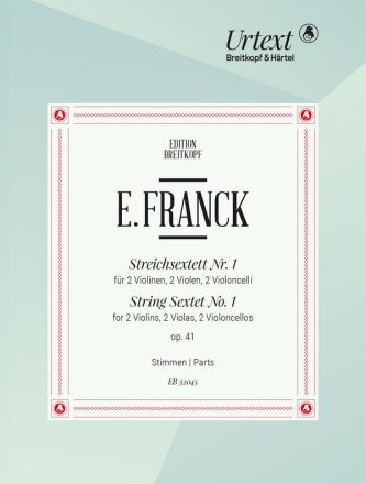 Sextett Es-Dur Nr.1 op.41 fr 2 Violinen, 2 Violen und 2 Violoncelli Stimmensatz