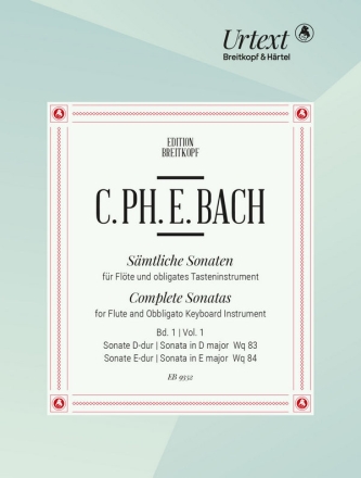 Smtliche Sonaten Band 1 fr Flte und Cembalo (Klavier) Partitur und Stimme