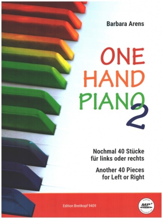 One Hand Piano Band 2 - nochmal 40 Stcke (+Download) fr Klavier linke oder rechte Hand (dt/en)