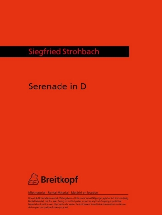 Serenade in D fr Streicher Partitur