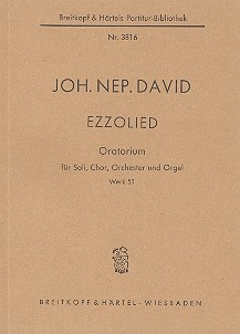 Ezzolied Werk51 fr Soli, gem Chor, Orchester und Orgel Studienpartitur